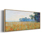 Oat and Poppy Field, 1890 - Floater Framed Canvas Print