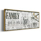 Family Gives Us - Floater Framed Canvas Print