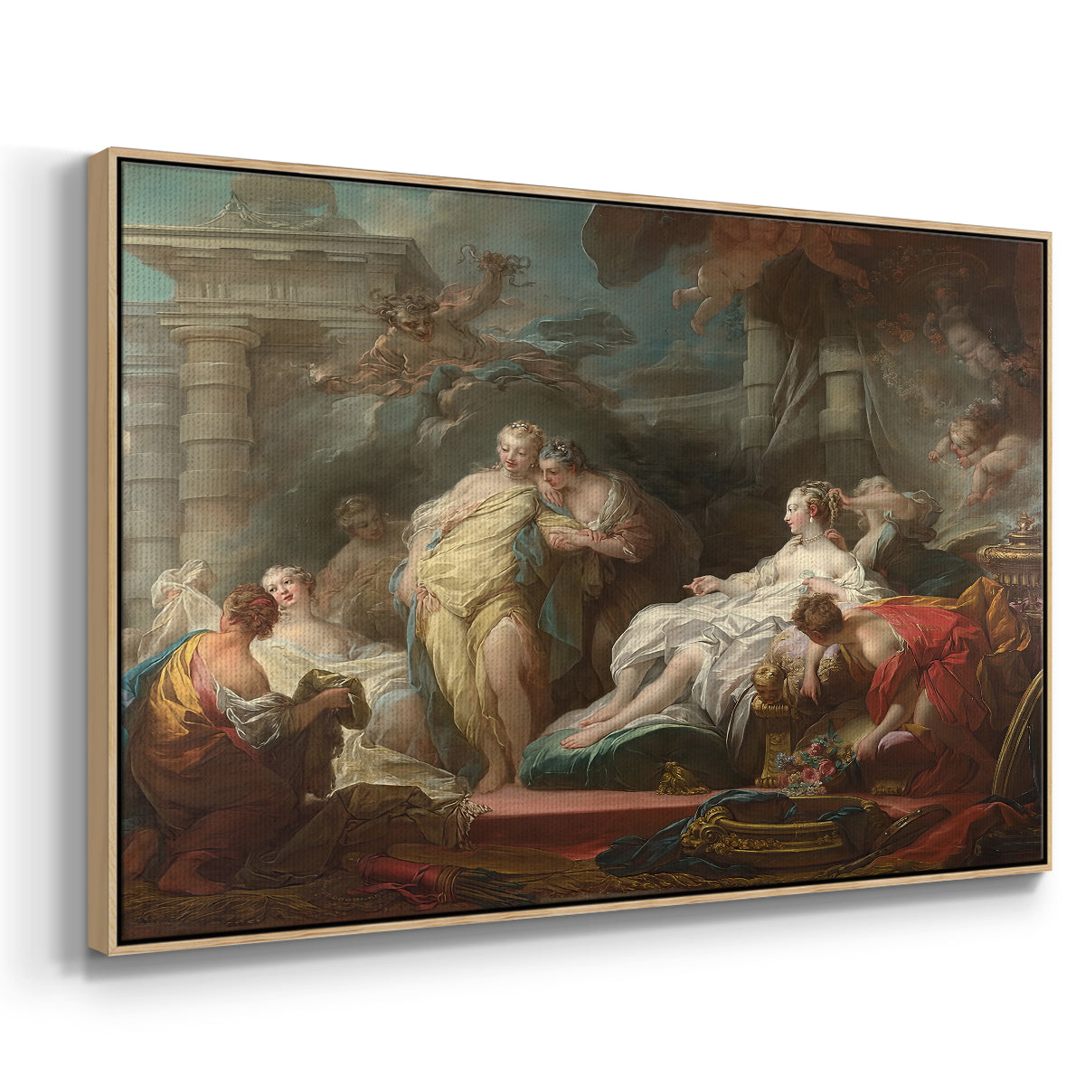 Psyche Showing Her Sisters Her Gifts from Cupid, 1753 - Floater Framed Canvas Print