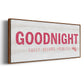 Princess Goodnight - Floater Framed Canvas Print