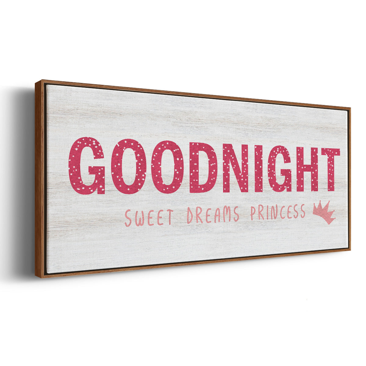 Princess Goodnight - Floater Framed Canvas Print