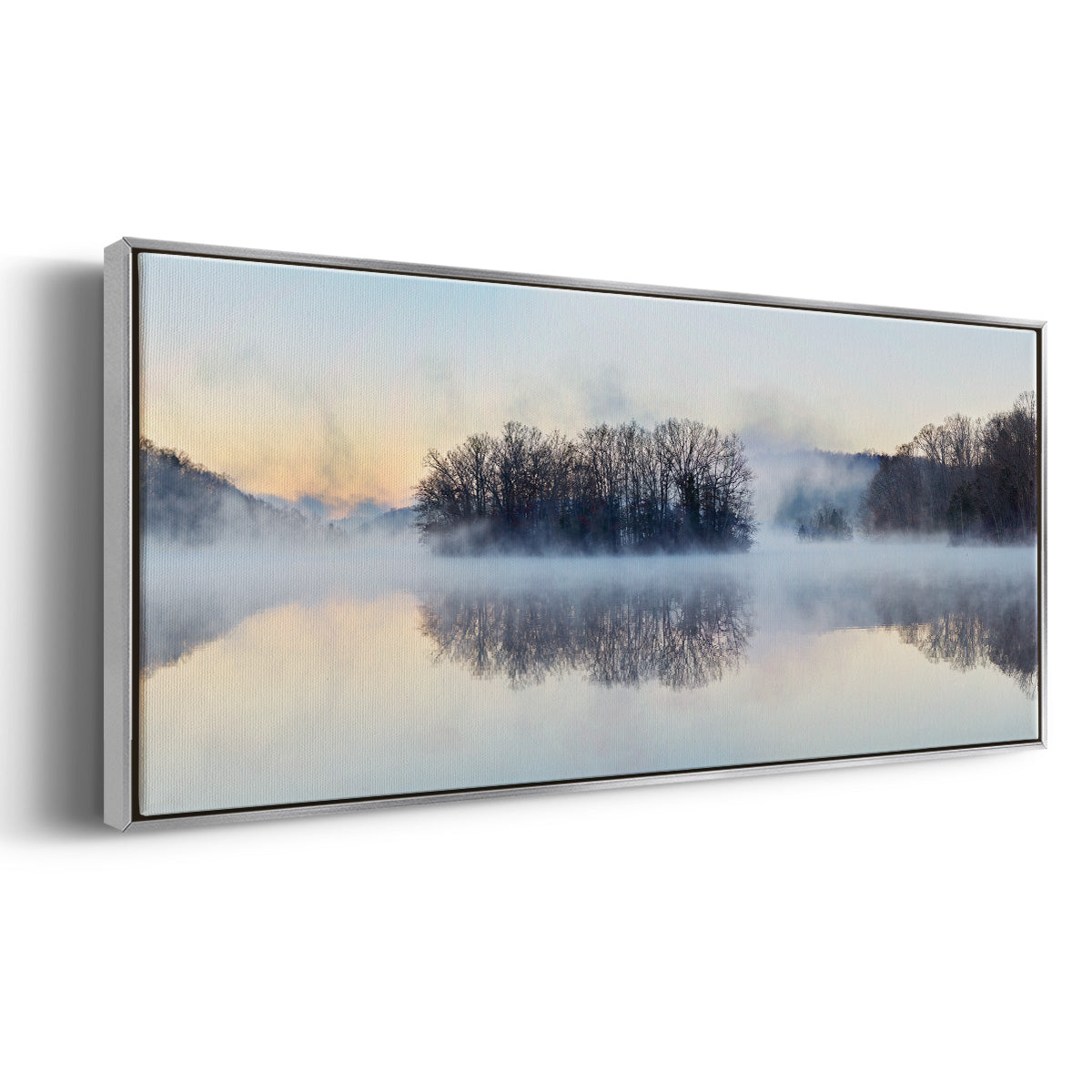 Scene on the Water VIII - Floater Framed Canvas Print