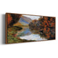 Rowboat on the Seine at Jeufosse, 1884 - Floater Framed Canvas Print