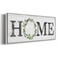 Gray Home Wreath - Floater Framed Canvas Print