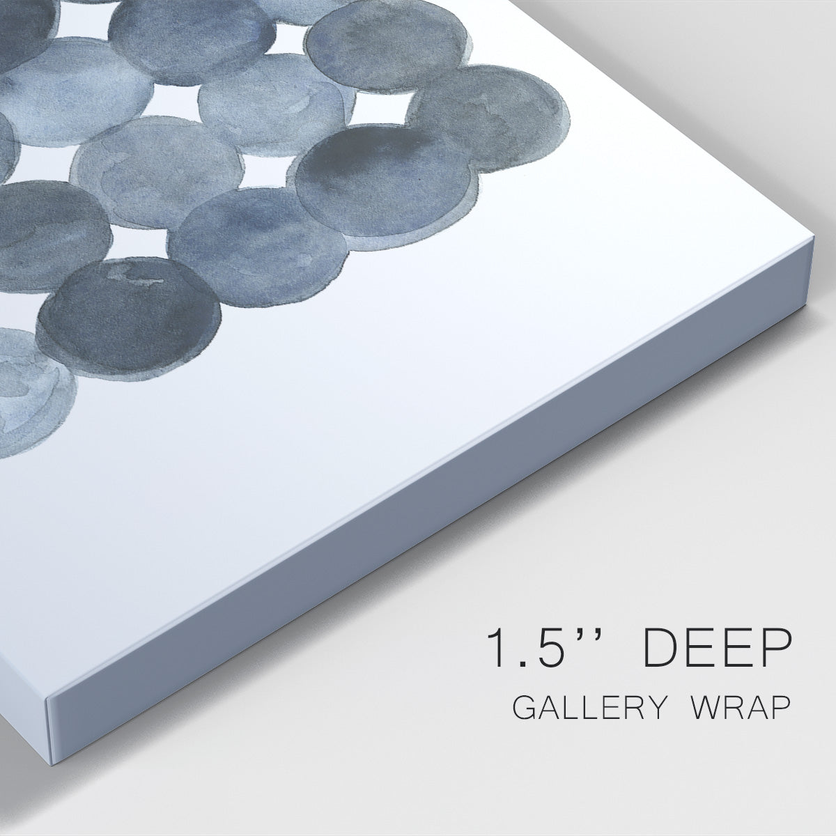 Blue Grey Density I Premium Gallery Wrapped Canvas - Ready to Hang