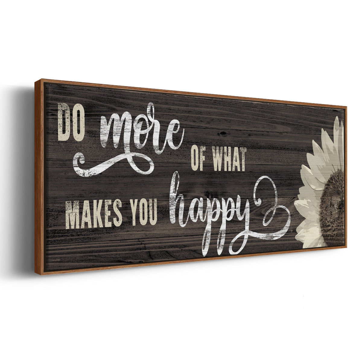 Makes You Happy - Floater Framed Canvas Print