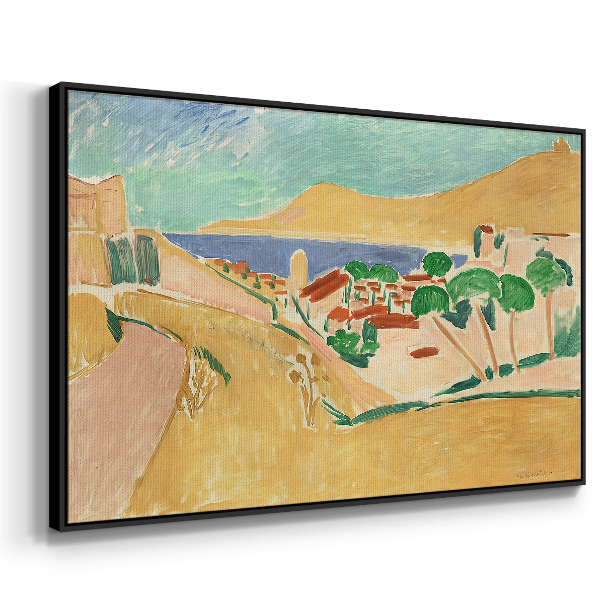 Collioure in August, c. 1911 - Floater Framed Canvas Print