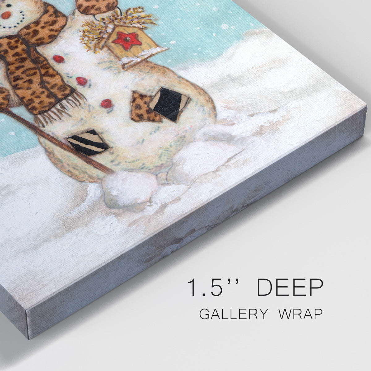 Snowman-Premium Gallery Wrapped Canvas - Ready to Hang