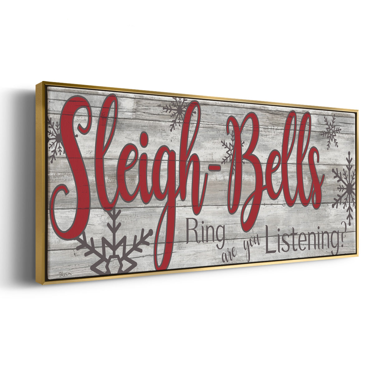 Sleigh Bells - Floater Framed Canvas Print