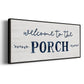 Welcome to the Porch - Floater Framed Canvas Print