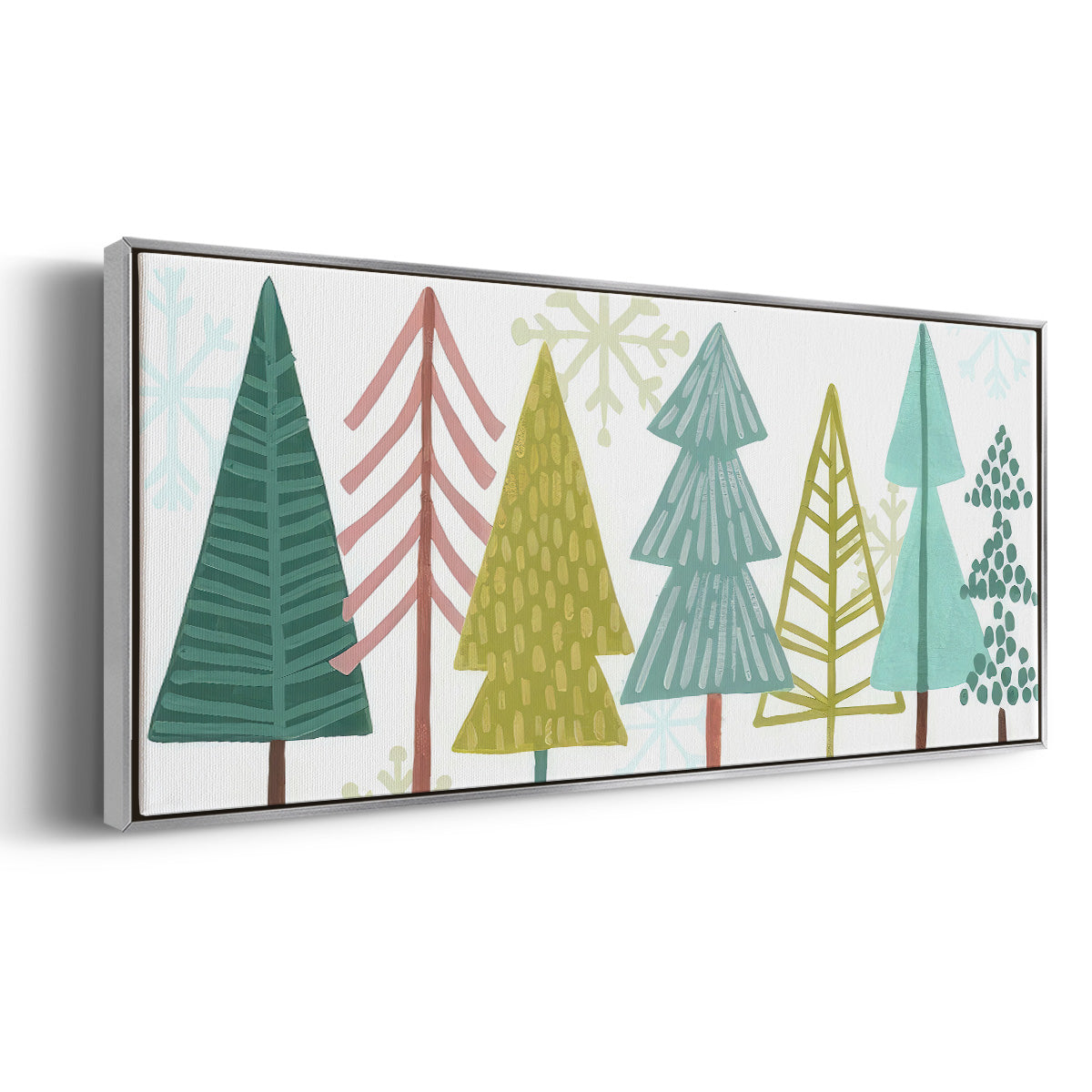 Modern Holiday Collection D - Floater Framed Canvas Print