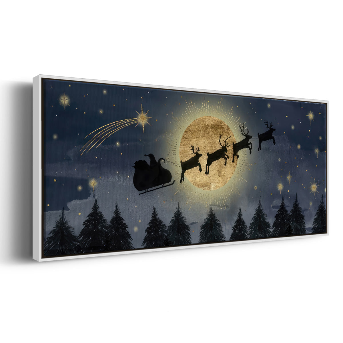 Celestial Christmas Collection D - Floater Framed Canvas Print