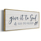 Give It To God - Floater Framed Canvas Print
