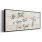 Be Still Cross - Floater Framed Canvas Print