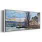 The Seine at Lavacourt, Winter, 1879 - Floater Framed Canvas Print