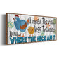 The Road Less - Floater Framed Canvas Print
