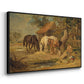 The Midday Meal, 1835 - Floater Framed Canvas Print