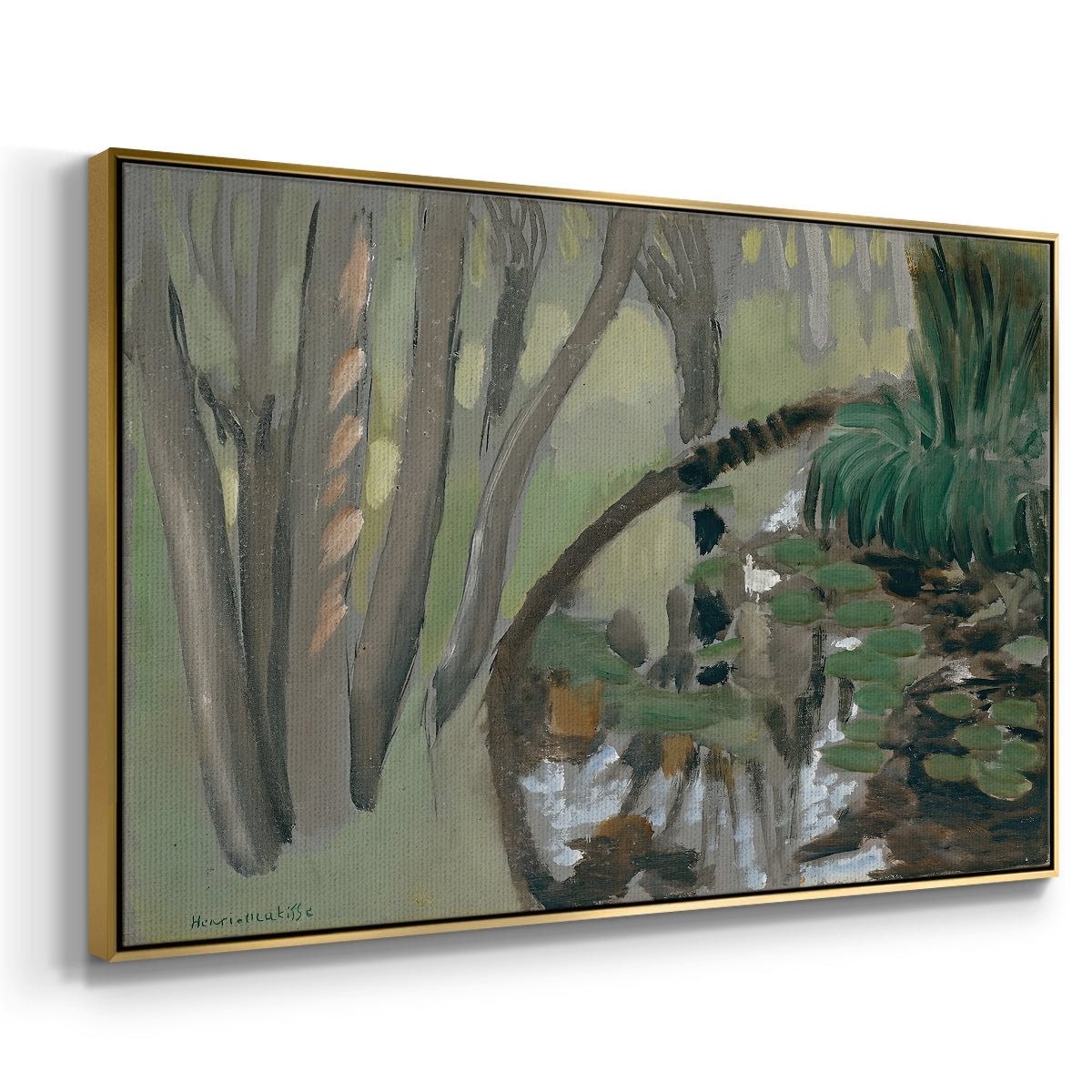 The Stream, Maintenon, 1918 - Floater Framed Canvas Print