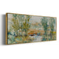 Trees on the Creek II - Floater Framed Canvas Print