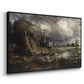 Salisbury Cathedral from the Meadows (Detail), 1831 - Floater Framed Canvas Print