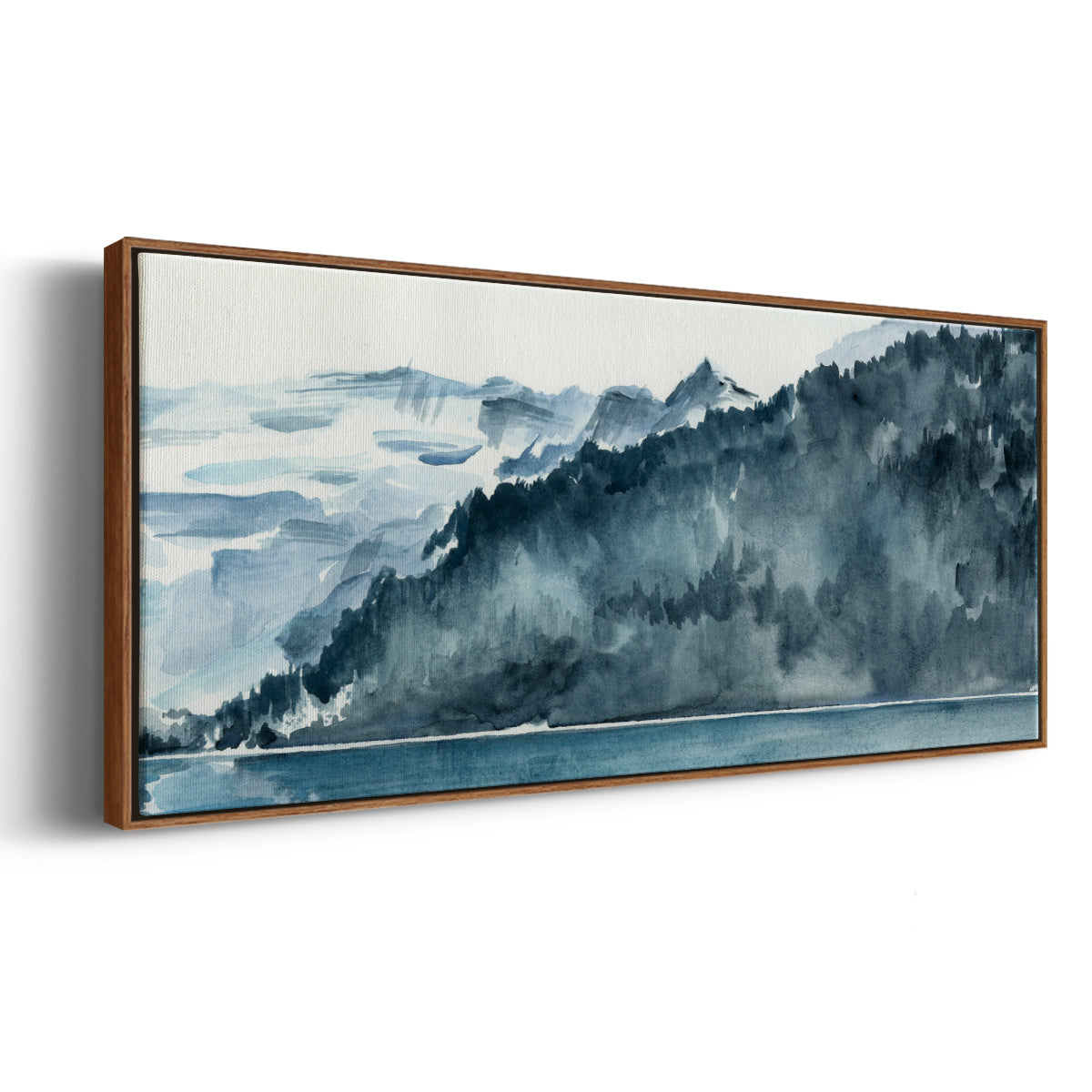 Winter Fjords II - Floater Framed Canvas Print