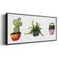 Vibing Succulents I - Floater Framed Canvas Print