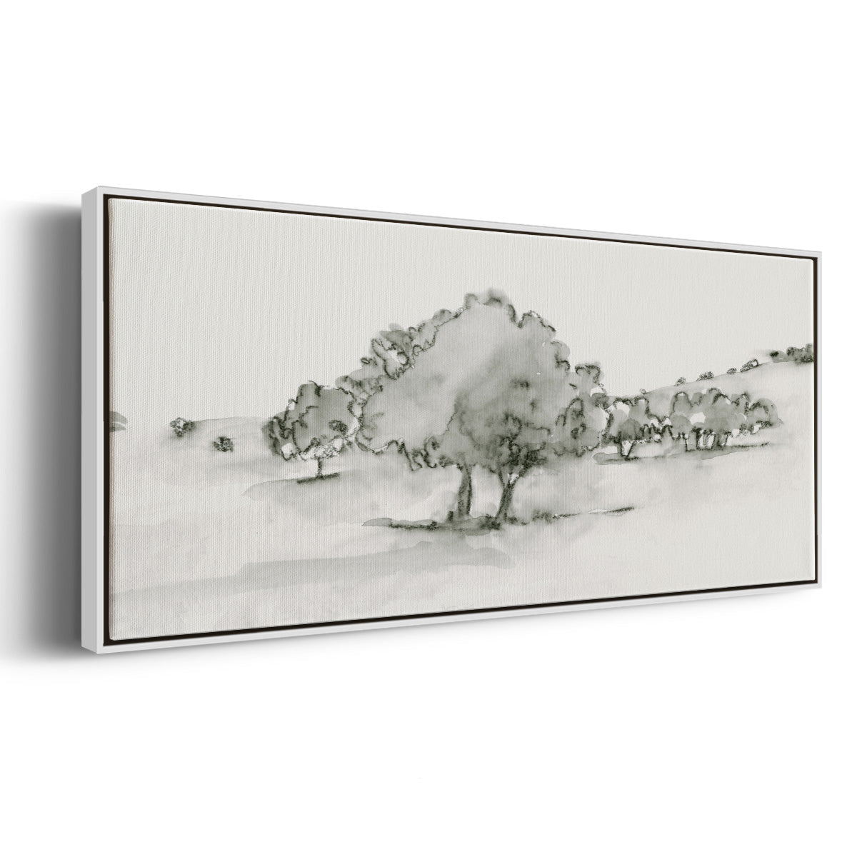 Scenic Scribble II - Floater Framed Canvas Print