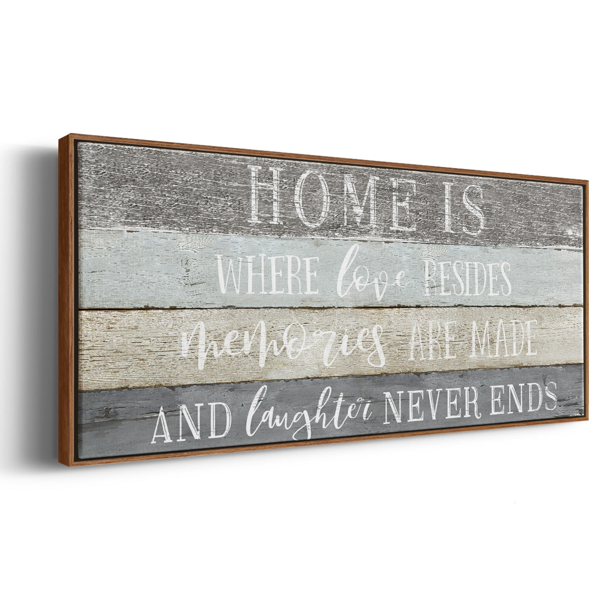 Home Is Where - Floater Framed Canvas Print