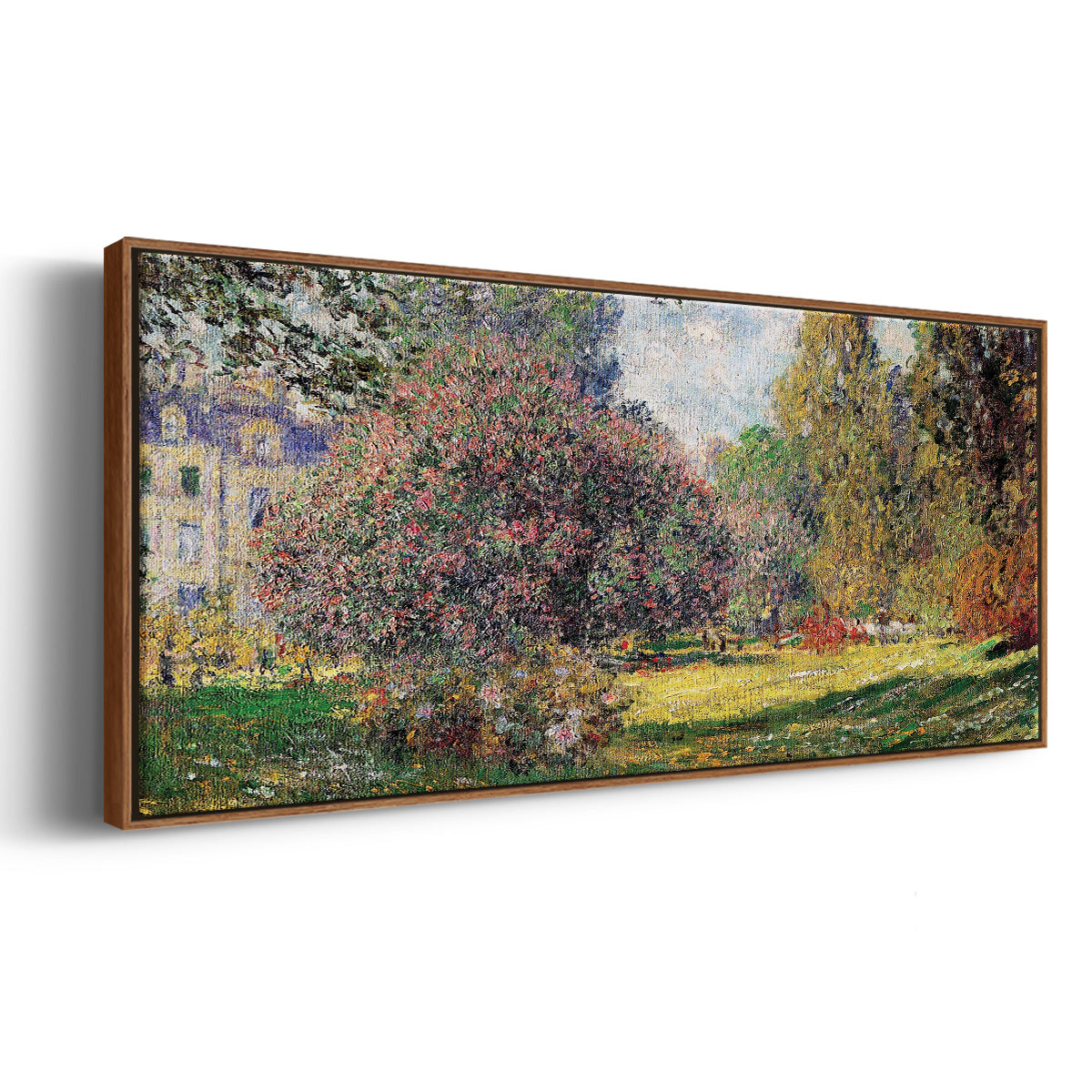 The Park - Floater Framed Canvas Print