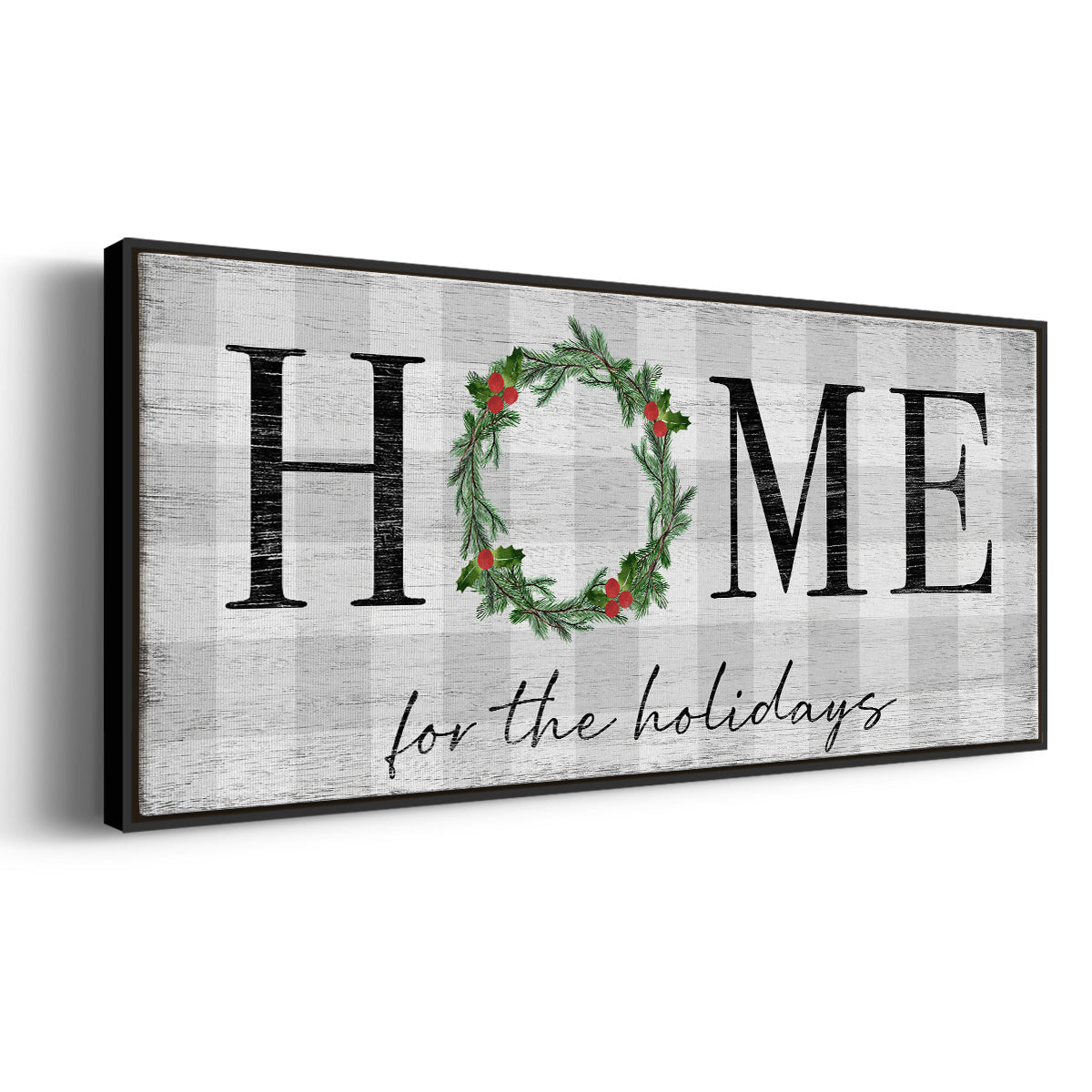 Home for the Holidays - Floater Framed Canvas Print