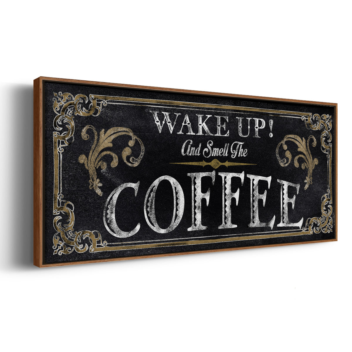 Wake Up! - Floater Framed Canvas Print