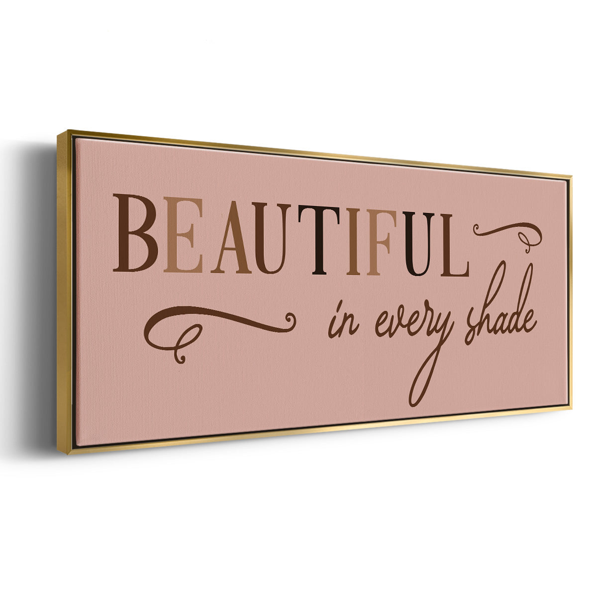 Every Shade - Floater Framed Canvas Print