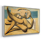 Figures at the Seaside (The Kiss), 1931 - Floater Framed Canvas Print