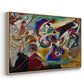 Fragment 2 for Composition VII, 1913 - Floater Framed Canvas Print