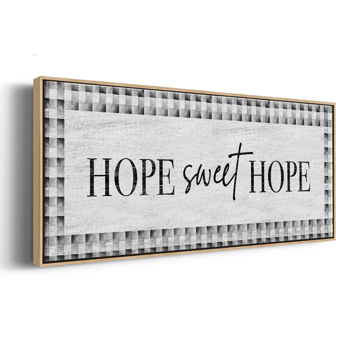 Hope Sweet Hope - Floater Framed Canvas Print