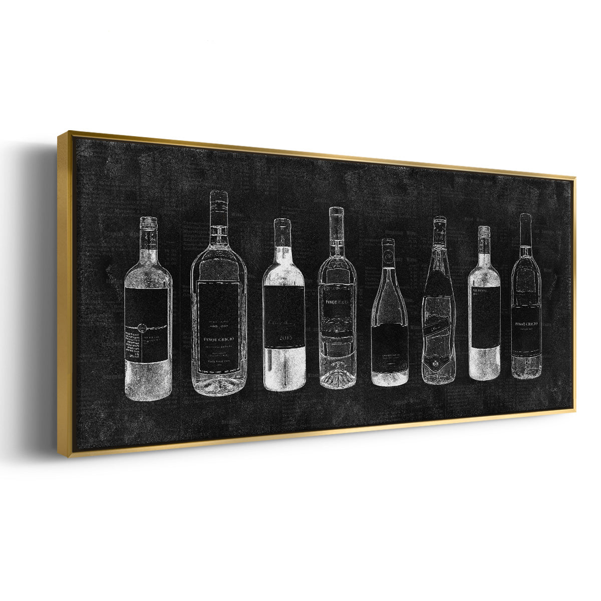 Wine Cellar - Floater Framed Canvas Print