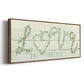 Shiplap Vines Love - Floater Framed Canvas Print
