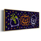 Neon Halloween Collection D - Floater Framed Canvas Print