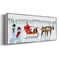 Santa's Snowmen Collection D - Floater Framed Canvas Print