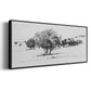 Treeline Sketch I - Floater Framed Canvas Print