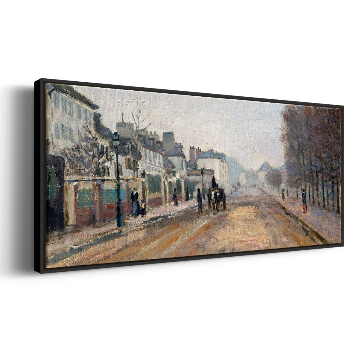 The Boulevard of Heloise in Argenteuil, 1872 - Floater Framed Canvas Print