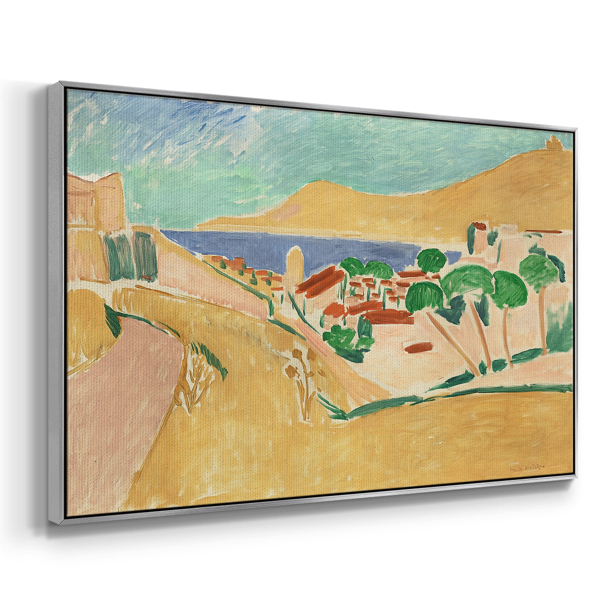 Collioure in August, c. 1911 - Floater Framed Canvas Print