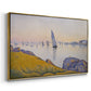 Evening Calm, Concarneau, Opus 220, 1891 - Floater Framed Canvas Print