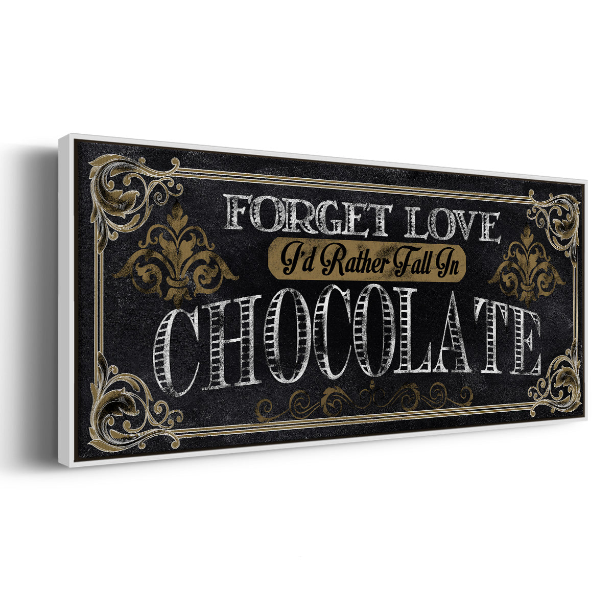 Chocolate - Floater Framed Canvas Print