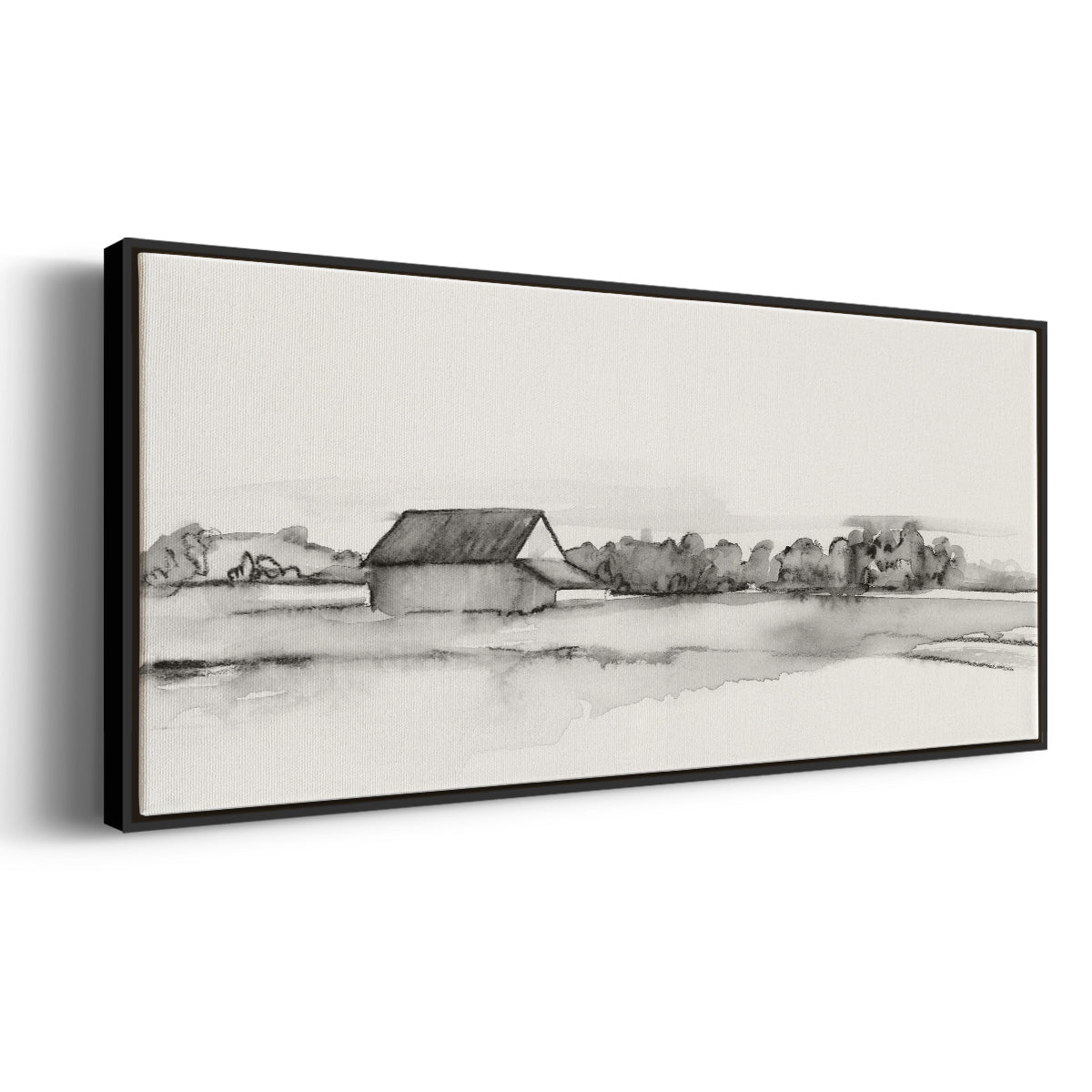 Wyeth Barn I - Floater Framed Canvas Print