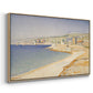 The Jetty at Cassis, Opus 198, 1889 - Floater Framed Canvas Print