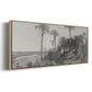 On the Coast of Florida - Floater Framed Canvas Print