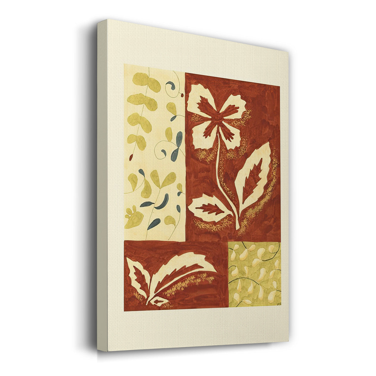 Festive Floral II - Gallery Wrapped Canvas