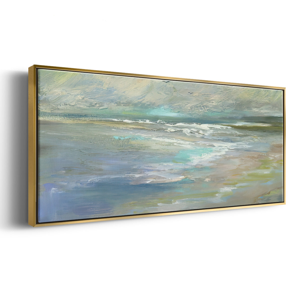 Beach Light I - Floater Framed Canvas Print