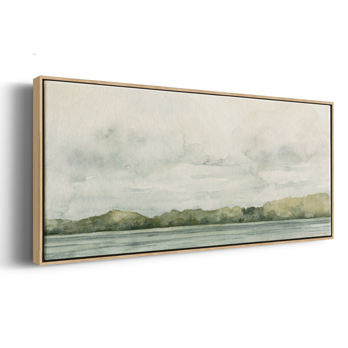 Riverside Views I - Floater Framed Canvas Print